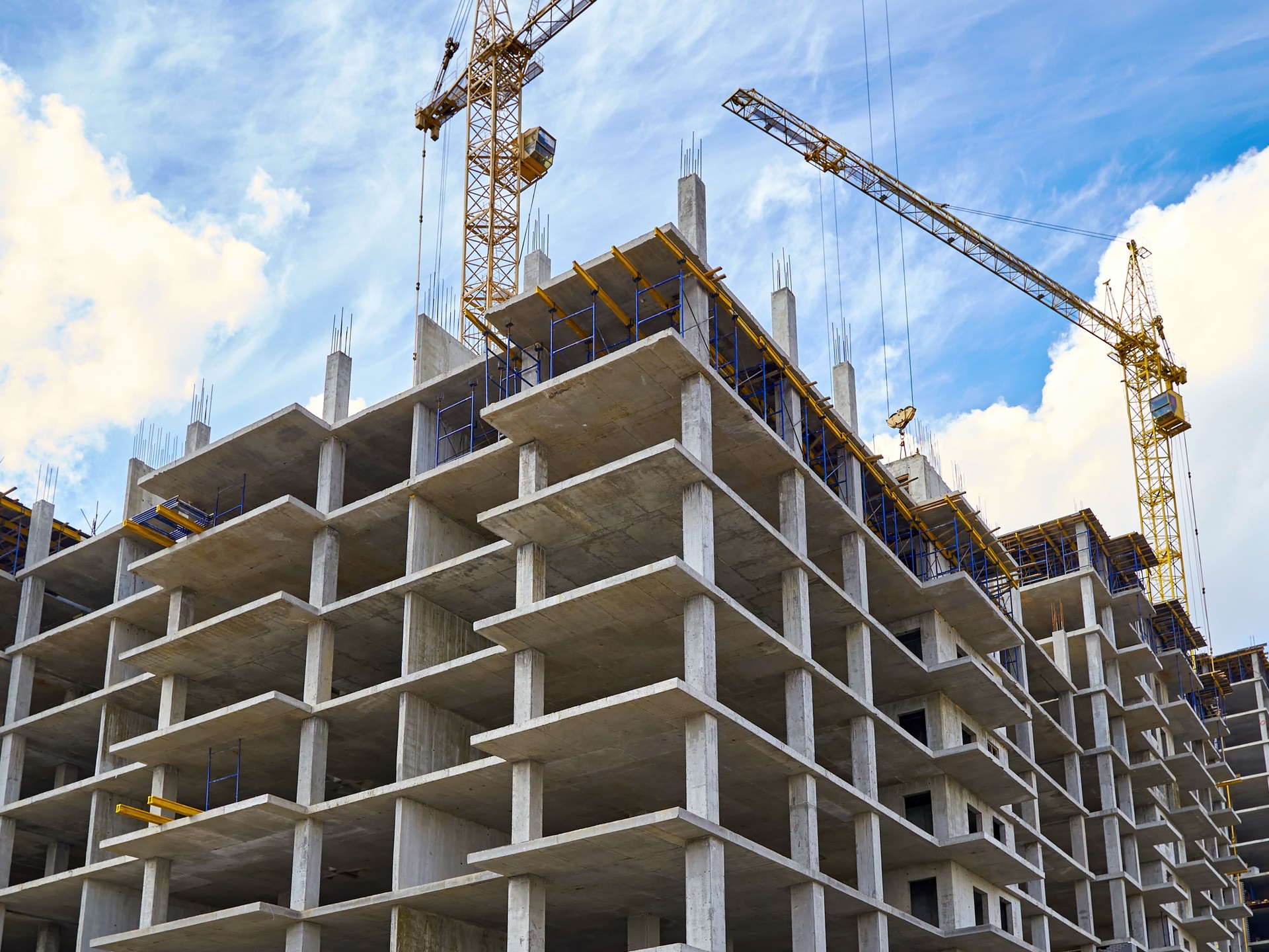 Construction of a new residential complex.